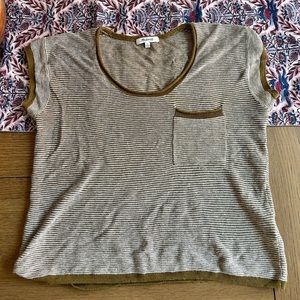 Madewell Textured Linen Striped T-shirt
